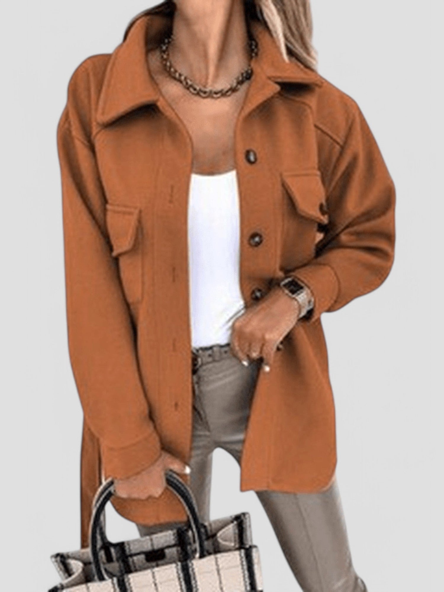 Gleame Summer Jacket - Chic jacket for women with button closure in various colours