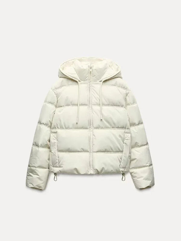 Gleame Jacket - Casual hooded puffer jacket with quilted insulation for women