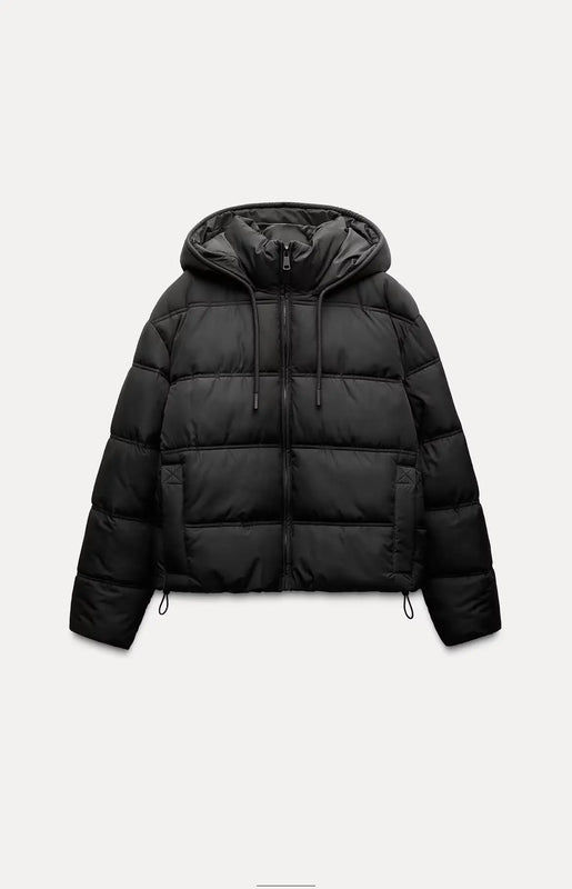 Gleame Jacket - Casual hooded puffer jacket with quilted insulation for women