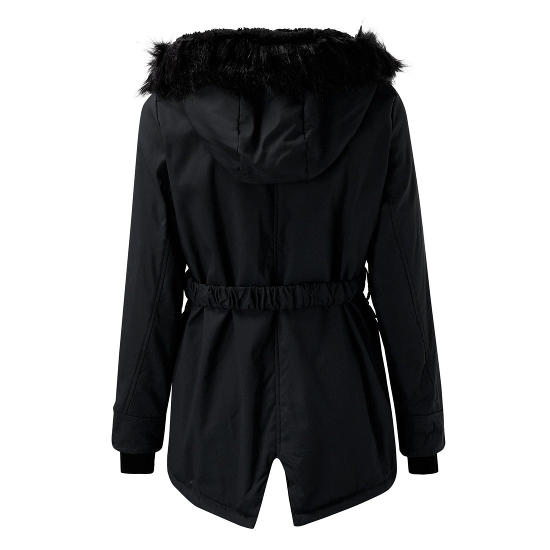 Gleame Coat - Hooded coat with drawstring waist for women