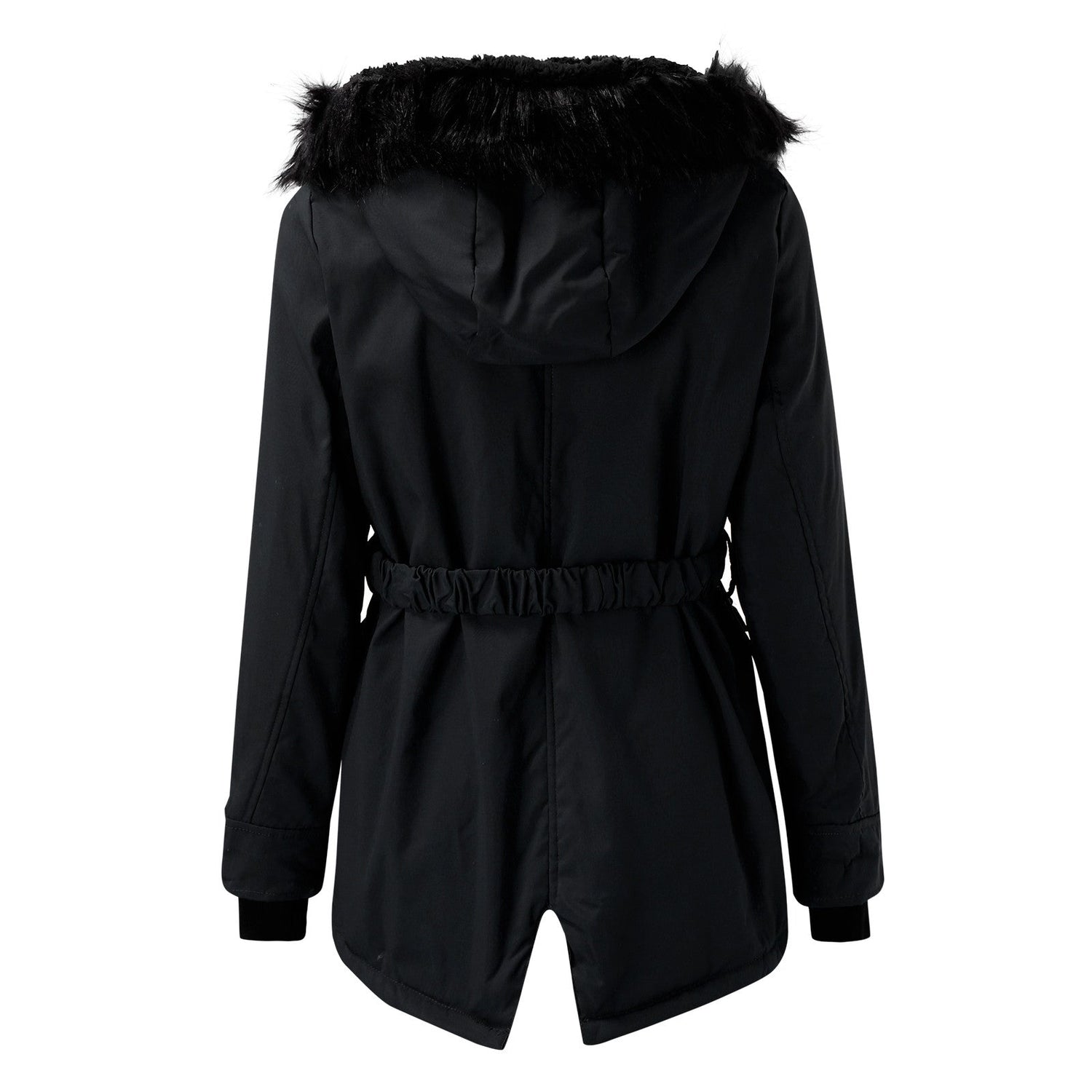 Gleame Coat - Hooded coat with drawstring waist for women