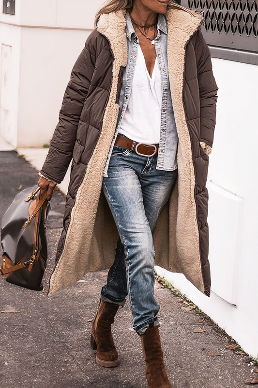 Gleame Parka - Reversible parka with double-sided design for women